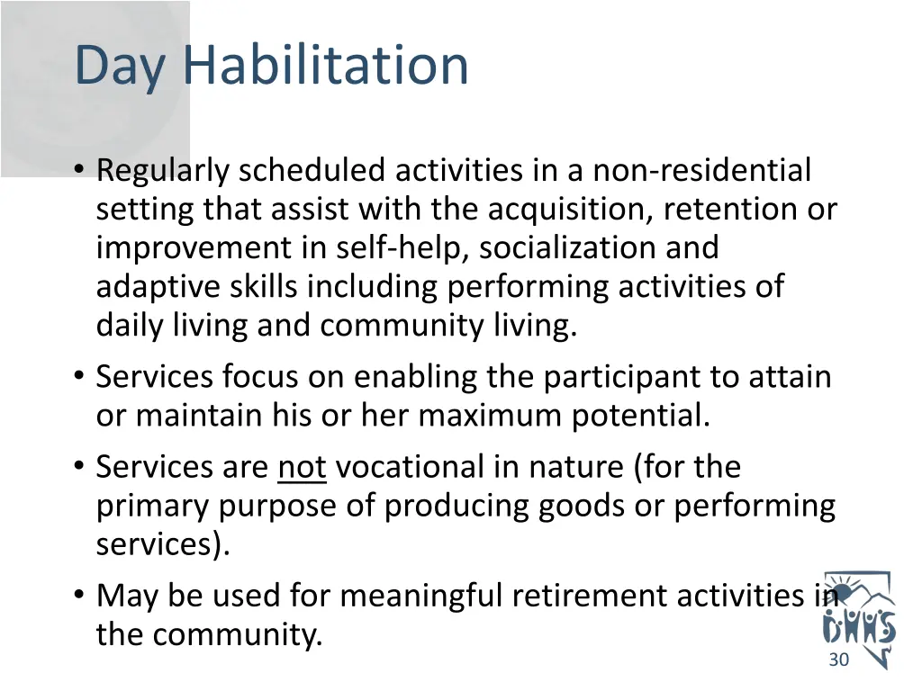 day habilitation