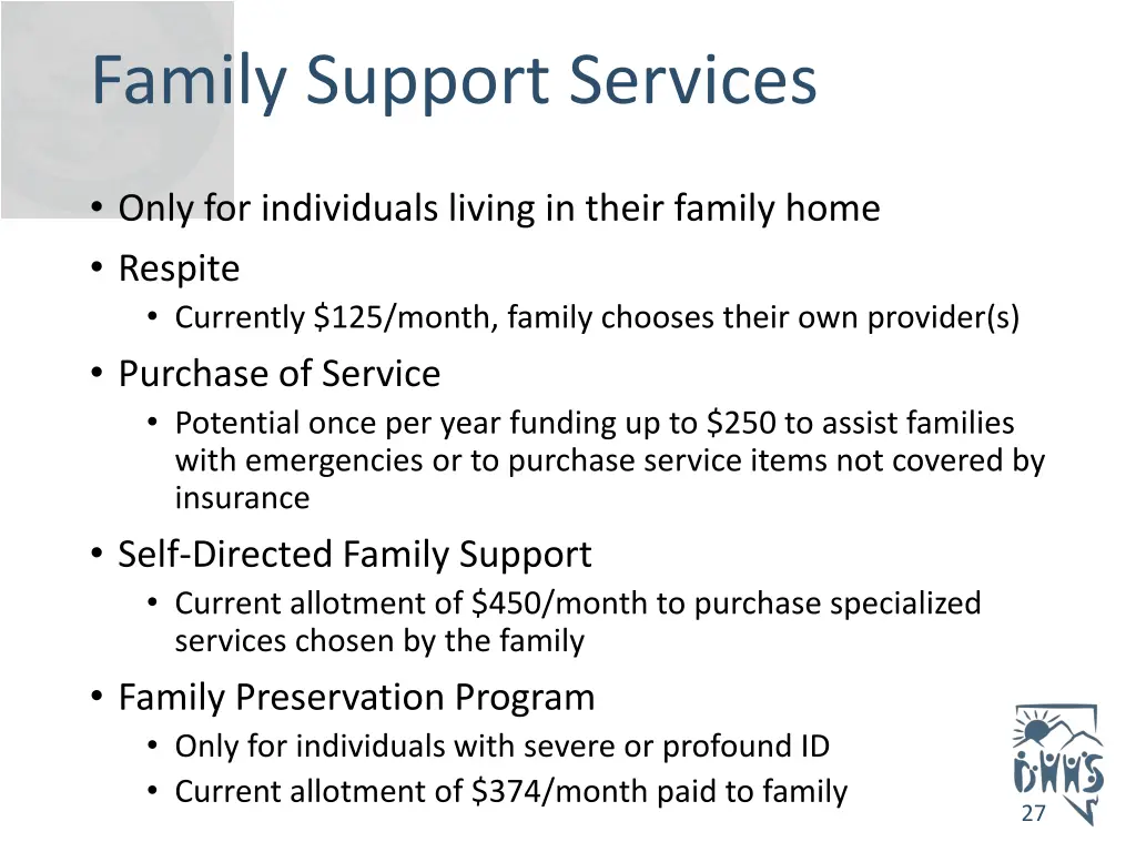 family support services