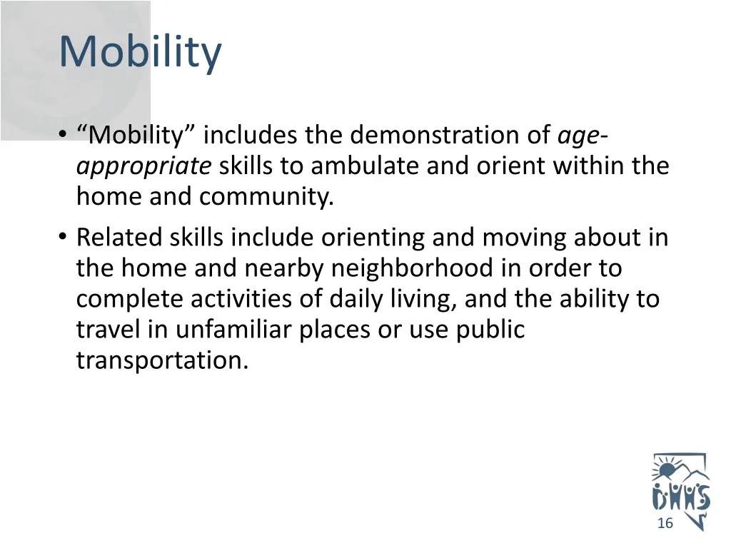 mobility