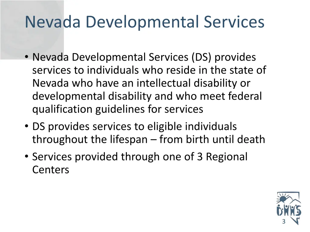 nevada developmental services