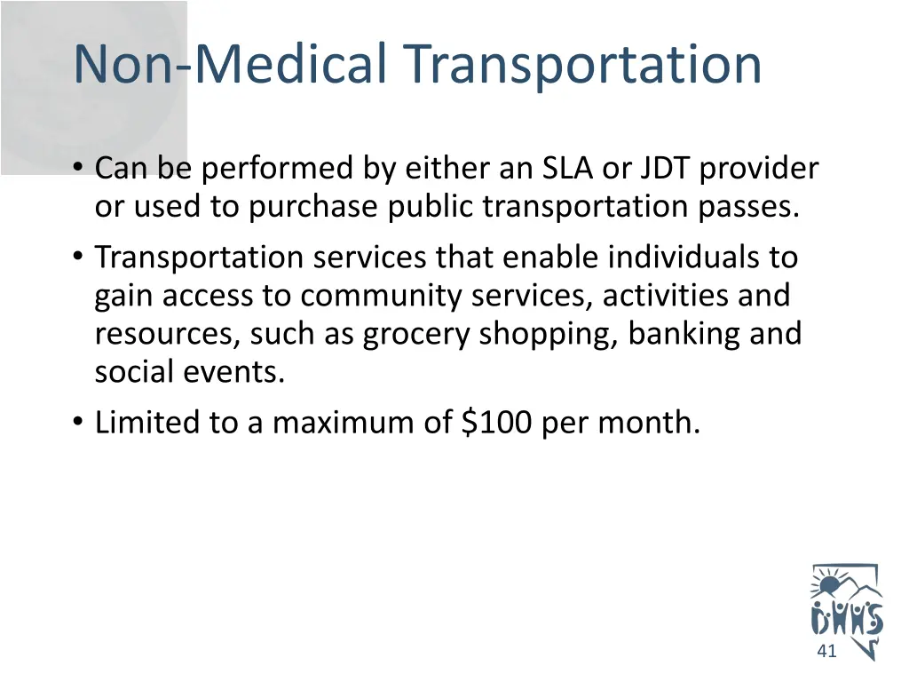 non medical transportation