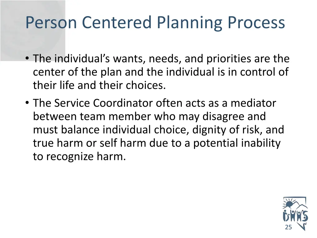 person centered planning process