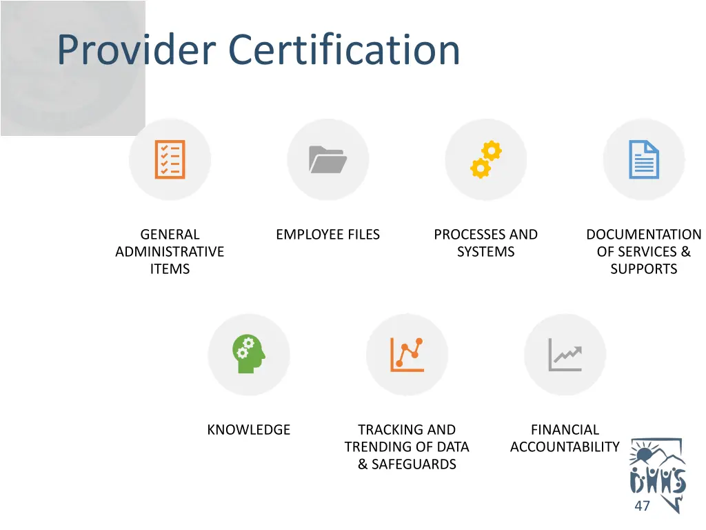provider certification