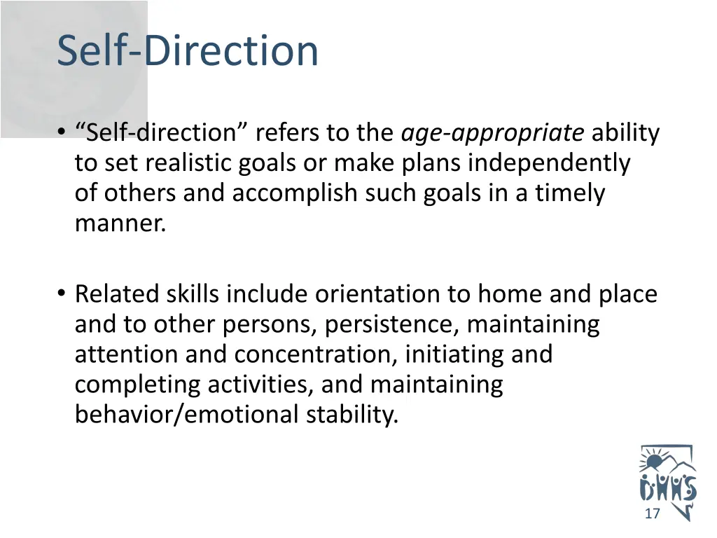 self direction