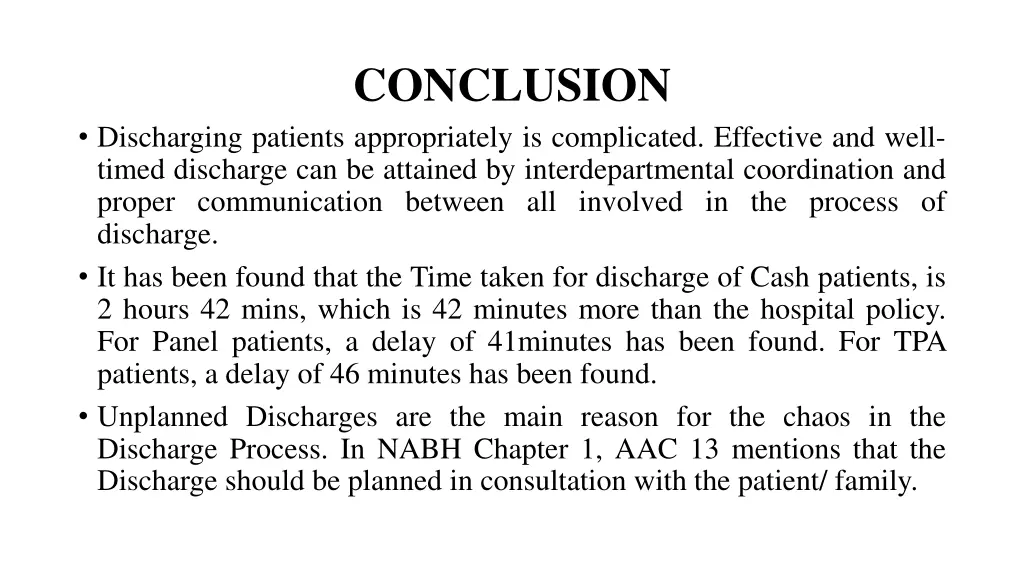 conclusion