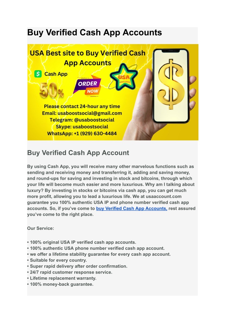 buy verified cash app accounts