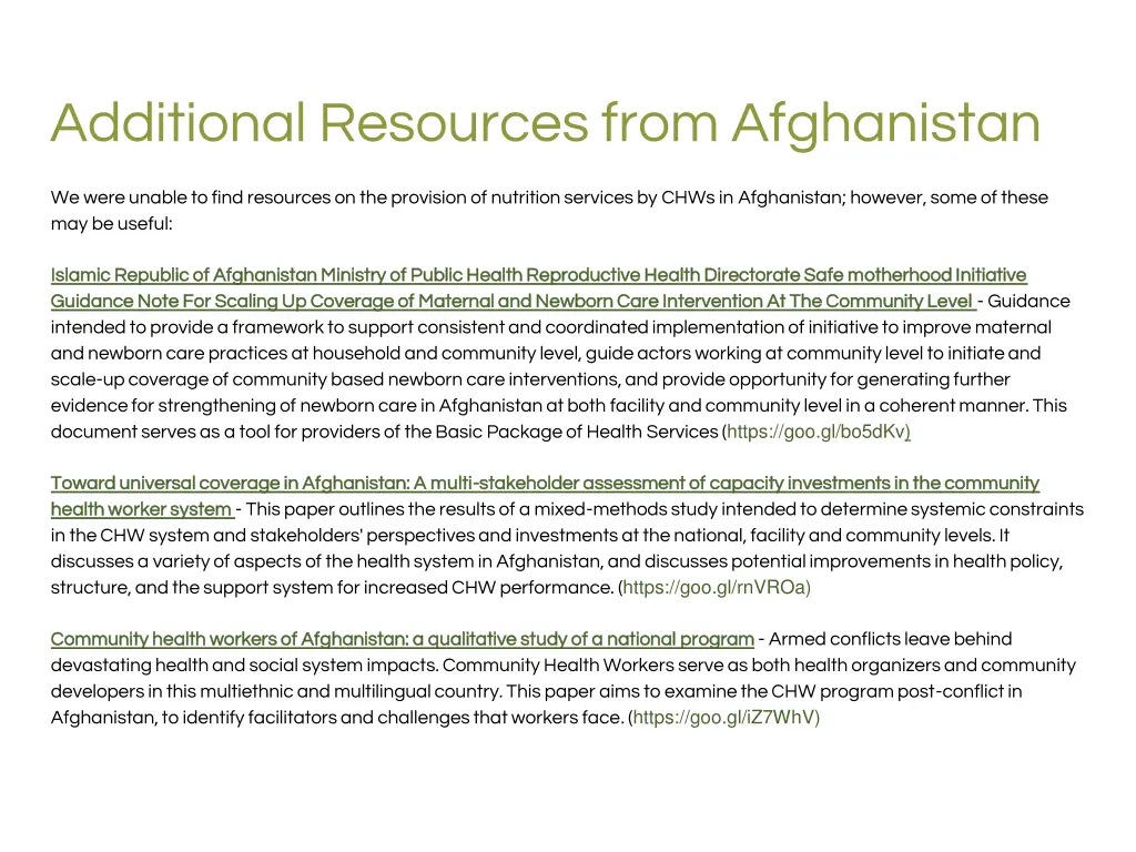 additional resources from afghanistan
