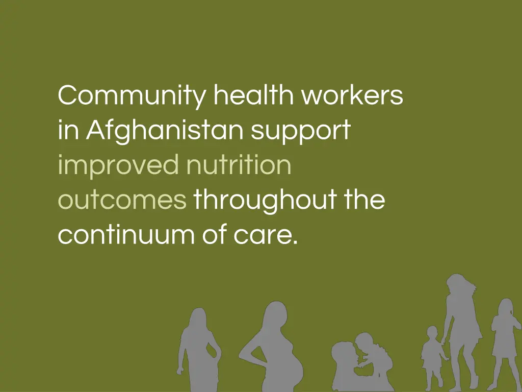 community health workers in afghanistan support
