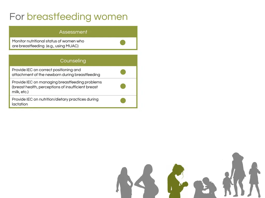 for breastfeeding women