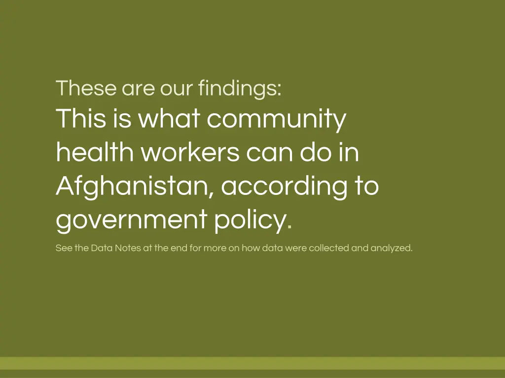 these are our findings this is what community
