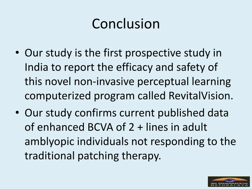 conclusion