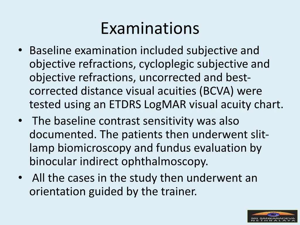 examinations