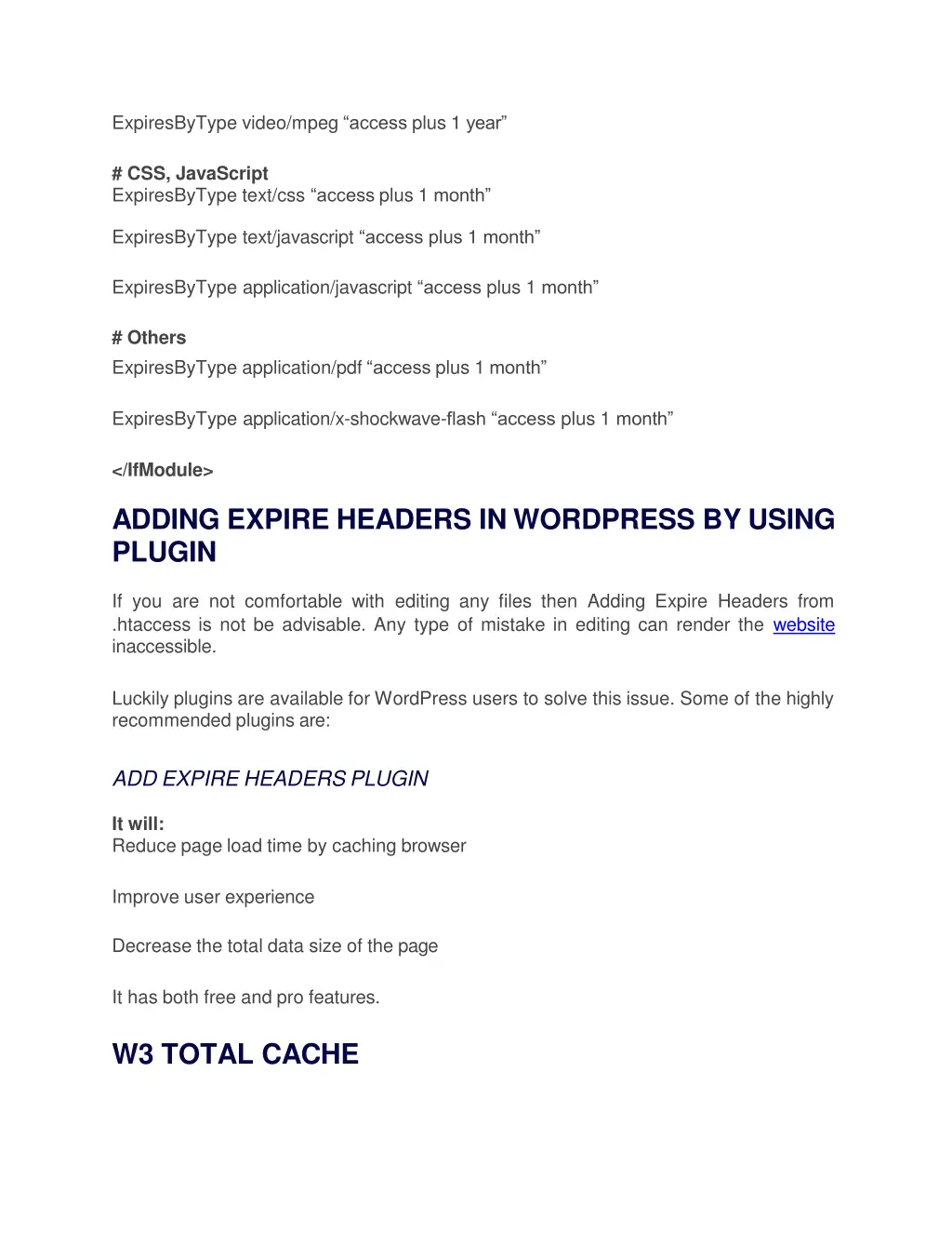 expiresbytype video mpeg access plus 1 year