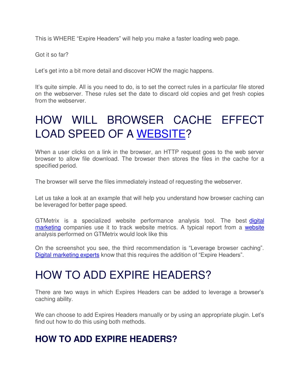 this is where expire headers will help you make