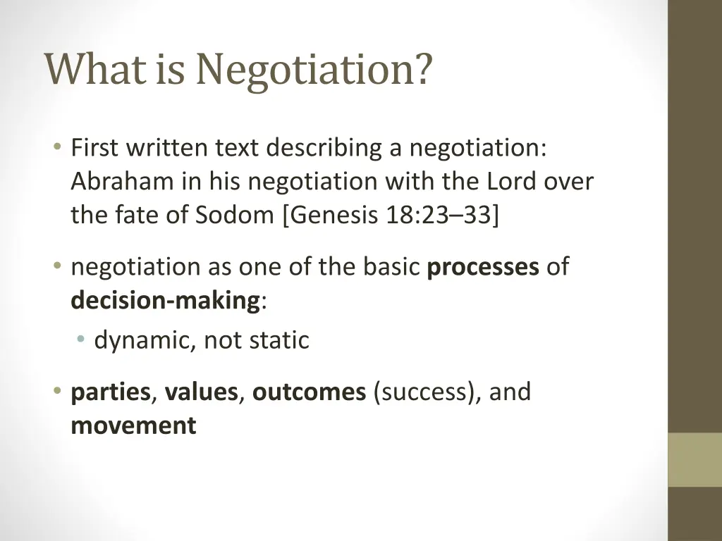 what is negotiation