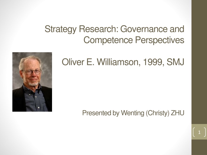 strategy research governance and competence