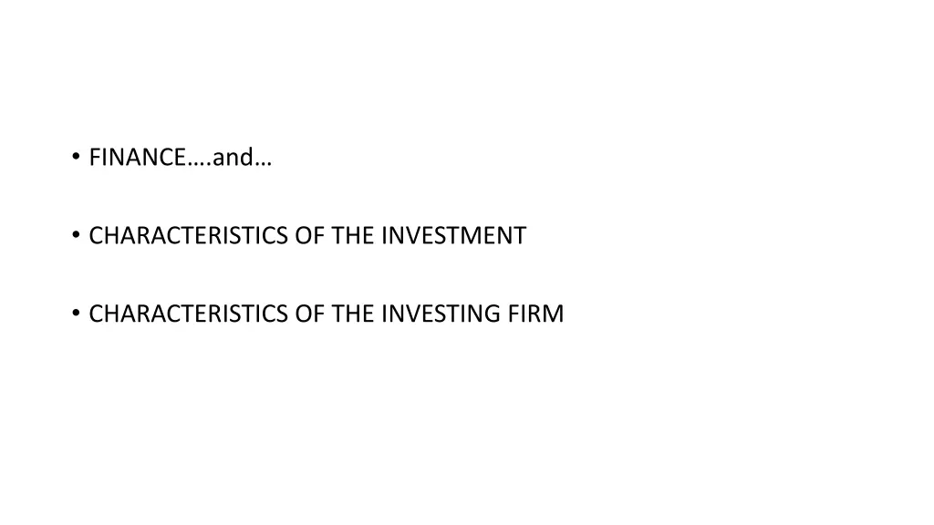 finance and