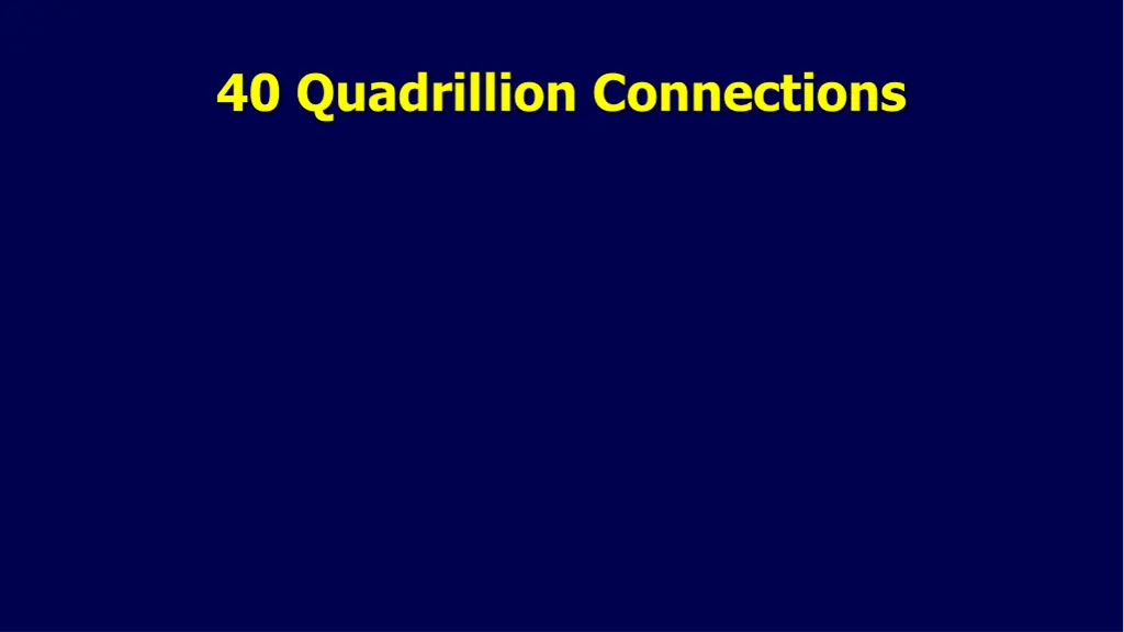 40 quadrillion connections