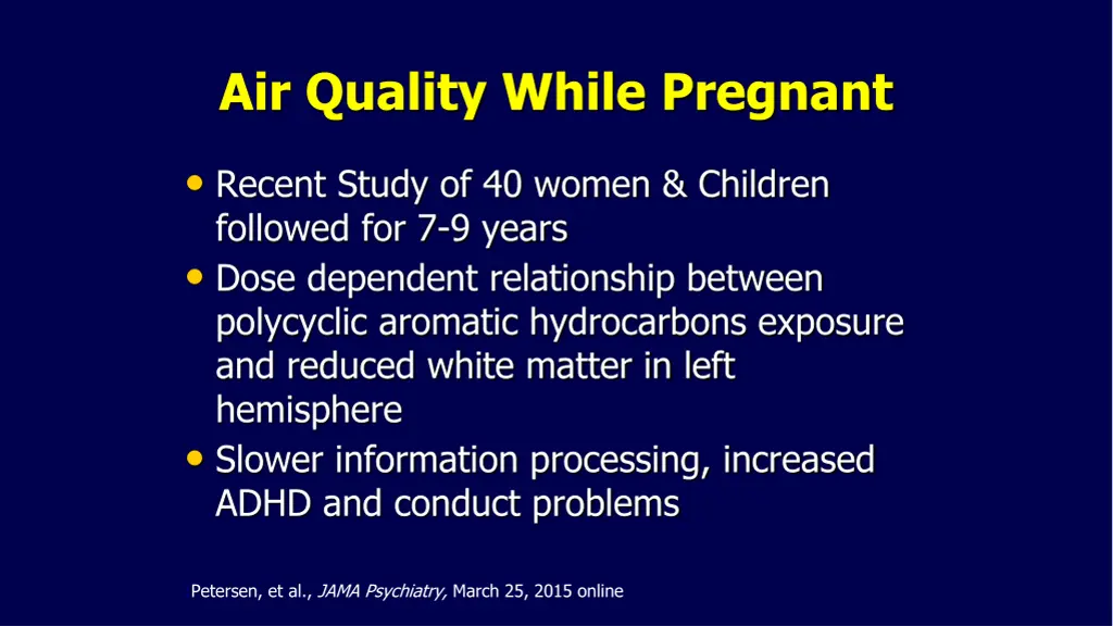 air quality while pregnant
