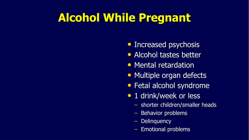alcohol while pregnant