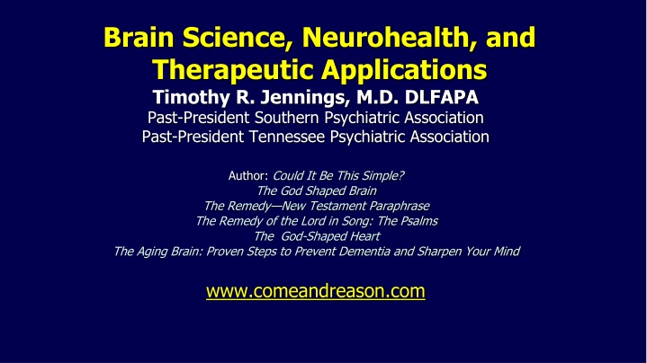brain science neurohealth and therapeutic