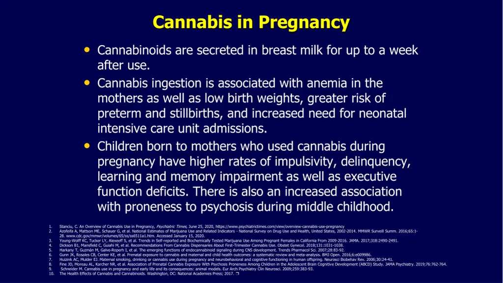 cannabis in pregnancy 1
