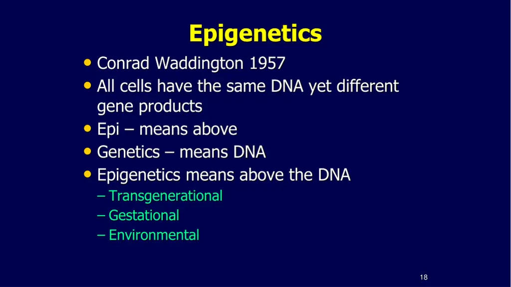 epigenetics