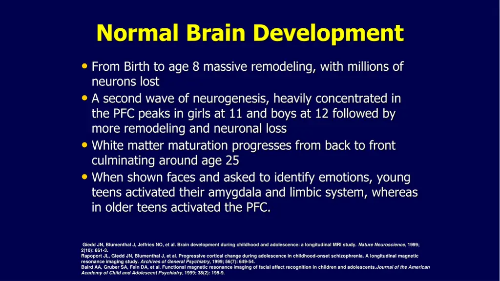 normal brain development 1