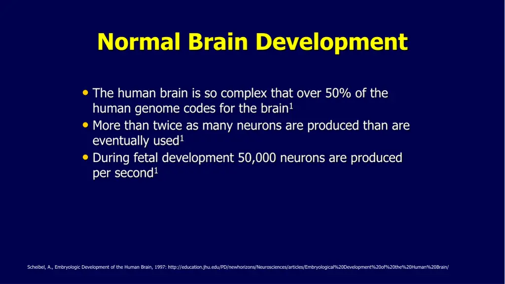 normal brain development
