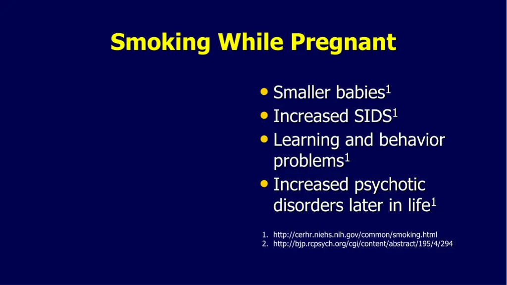 smoking while pregnant