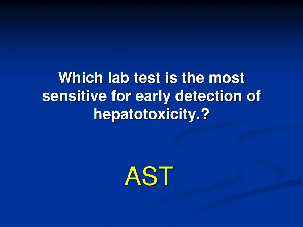 which lab test is the most sensitive for early