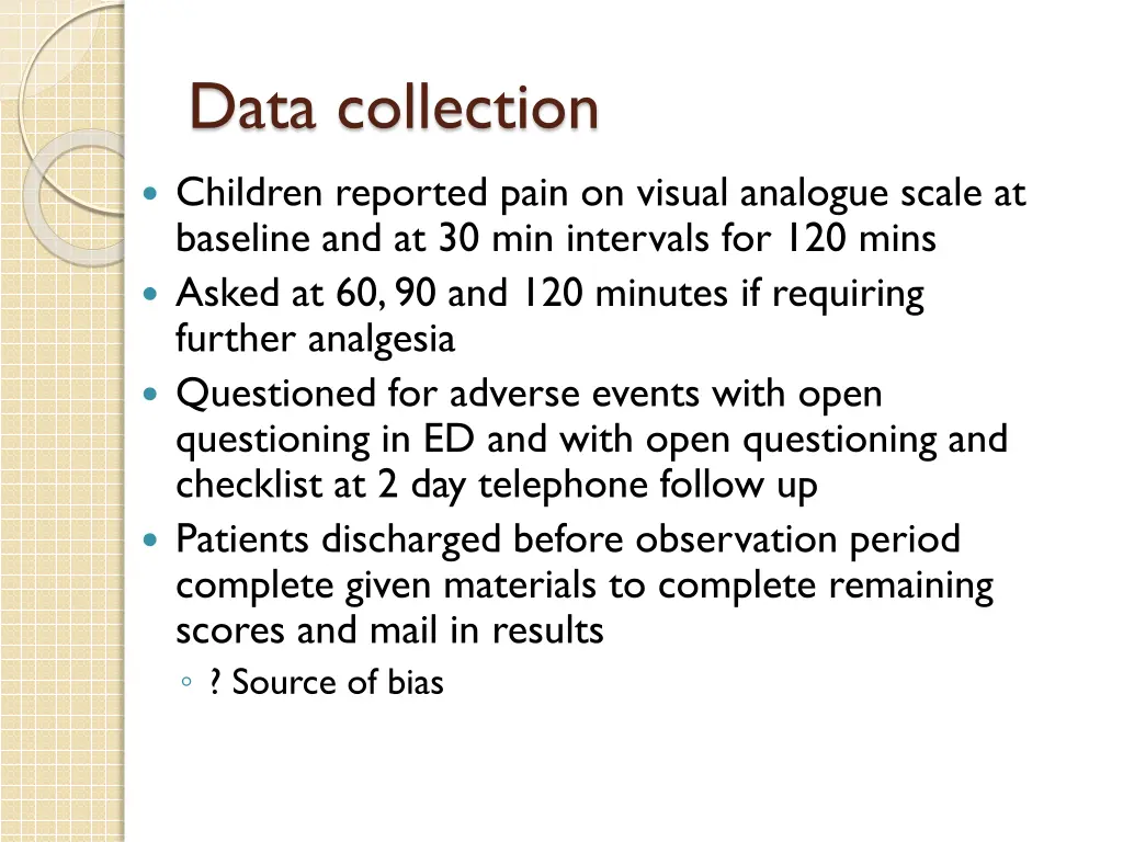 data collection