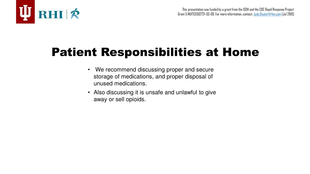this presentation was funded by a grant from 17