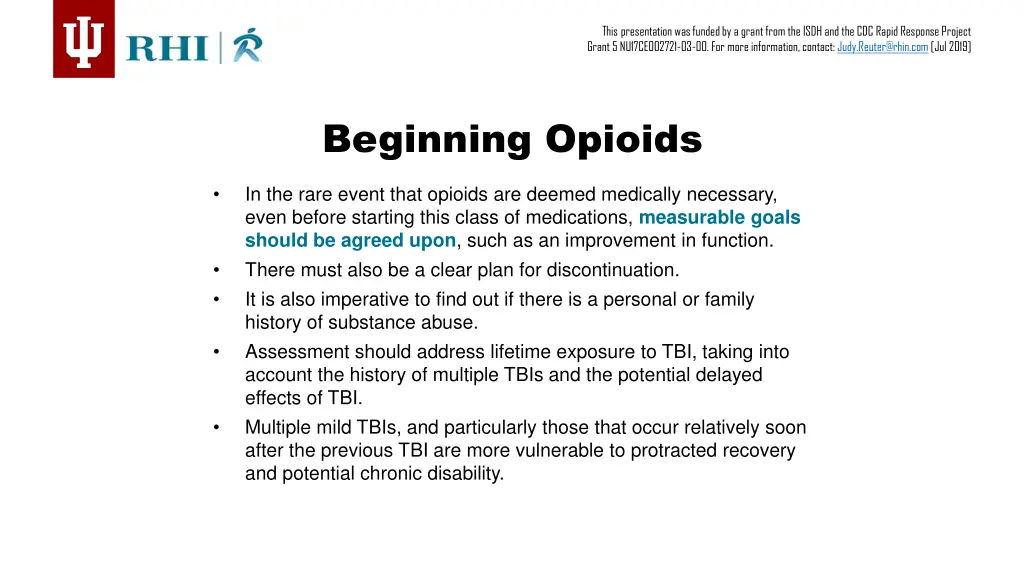 this presentation was funded by a grant from 8