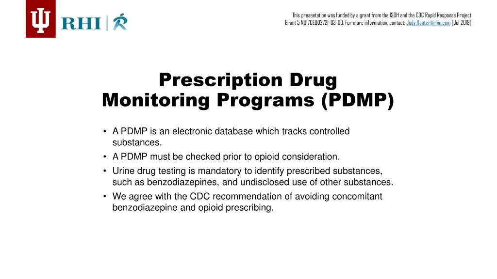 this presentation was funded by a grant from 9