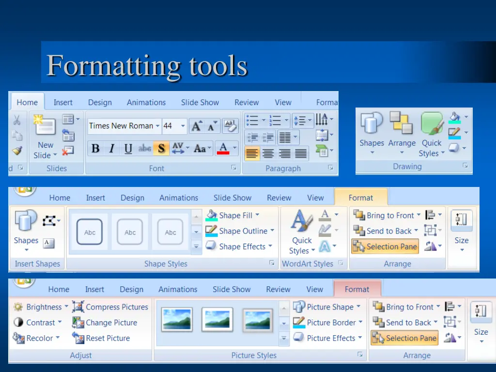 formatting tools