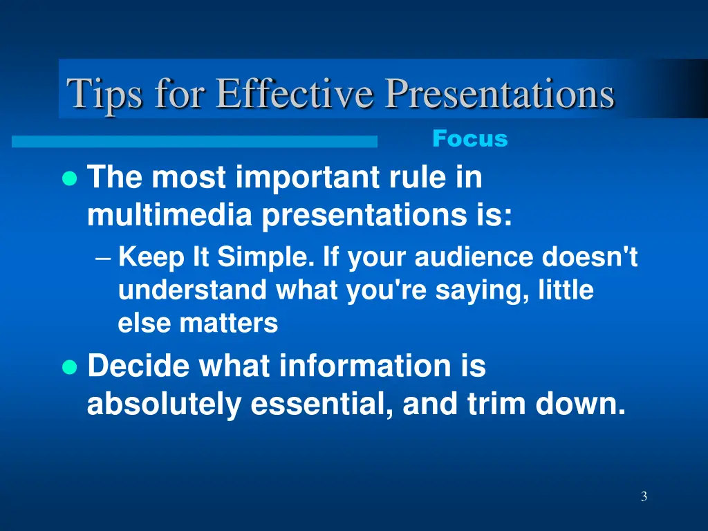 tips for effective presentations