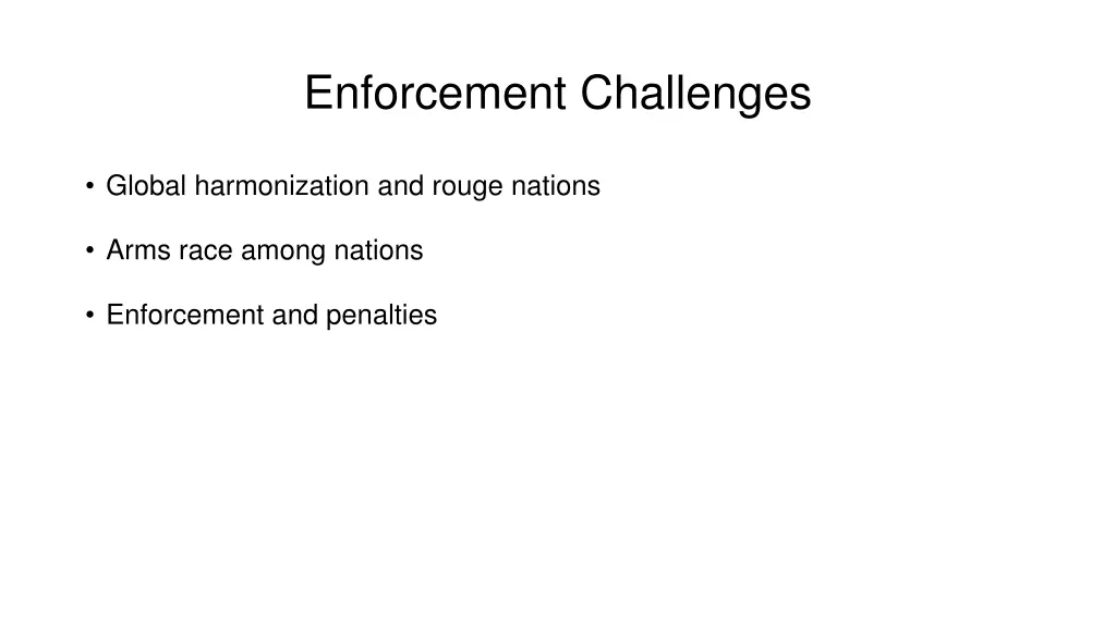 enforcement challenges