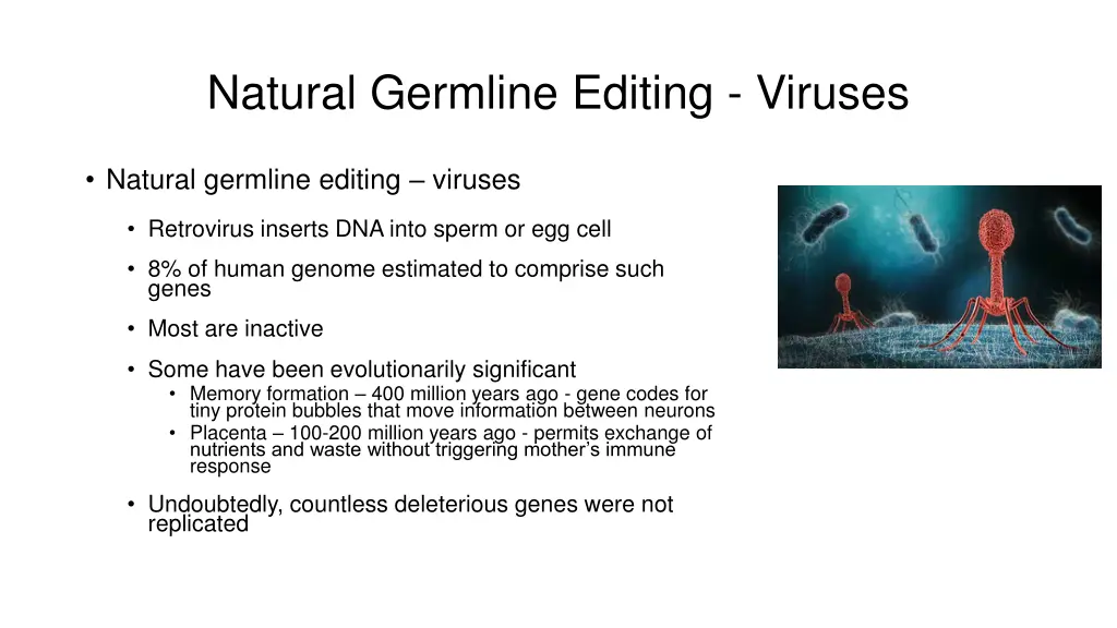 natural germline editing viruses