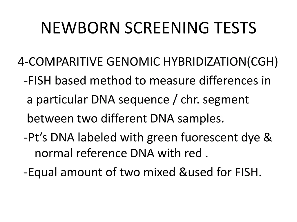 newborn screening tests 4