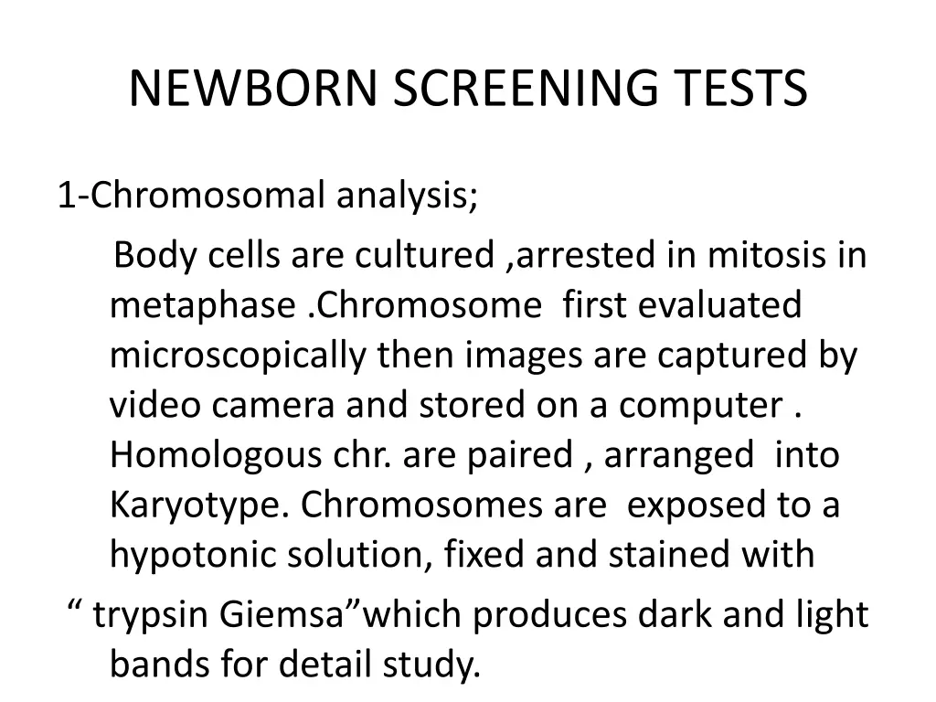 newborn screening tests