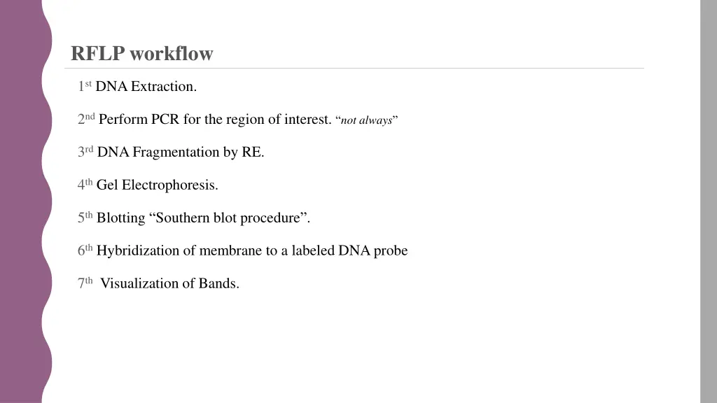 rflp workflow