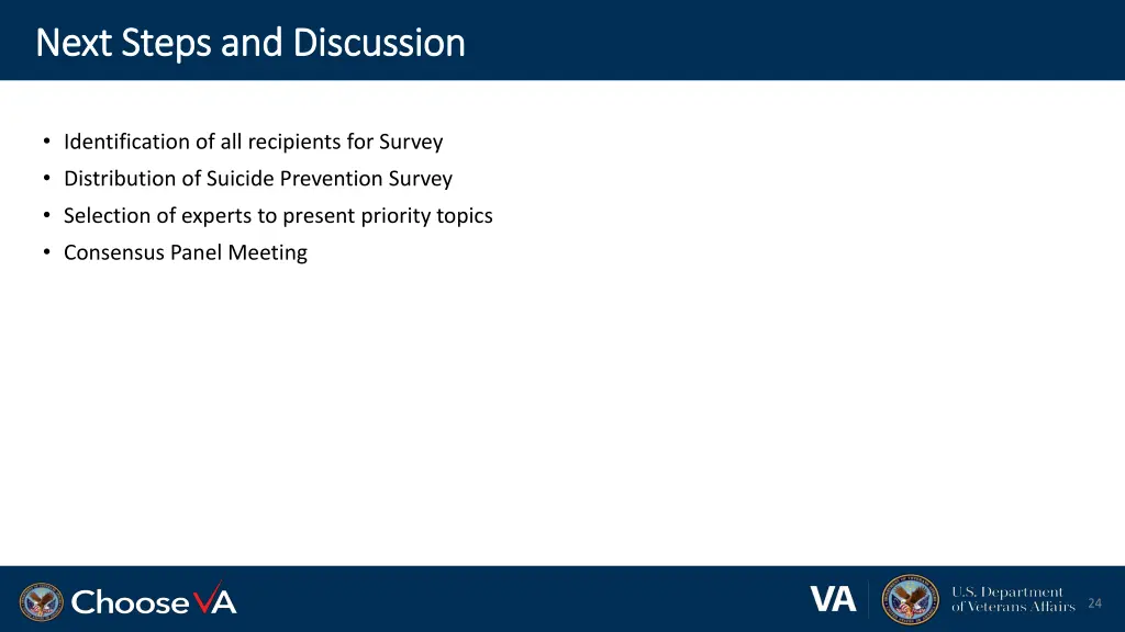 next steps and discussion next steps