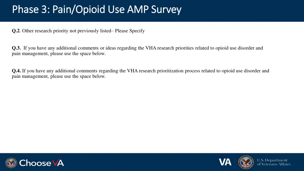phase 3 pain opioid use amp survey phase 3 pain 2