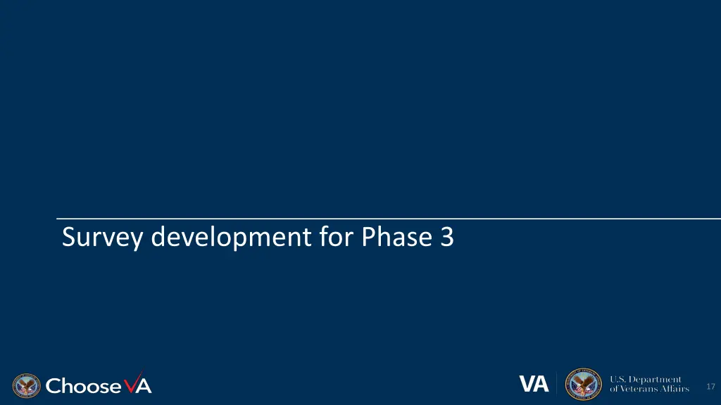 survey development for phase 3