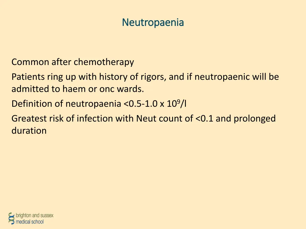 neutropaenia neutropaenia
