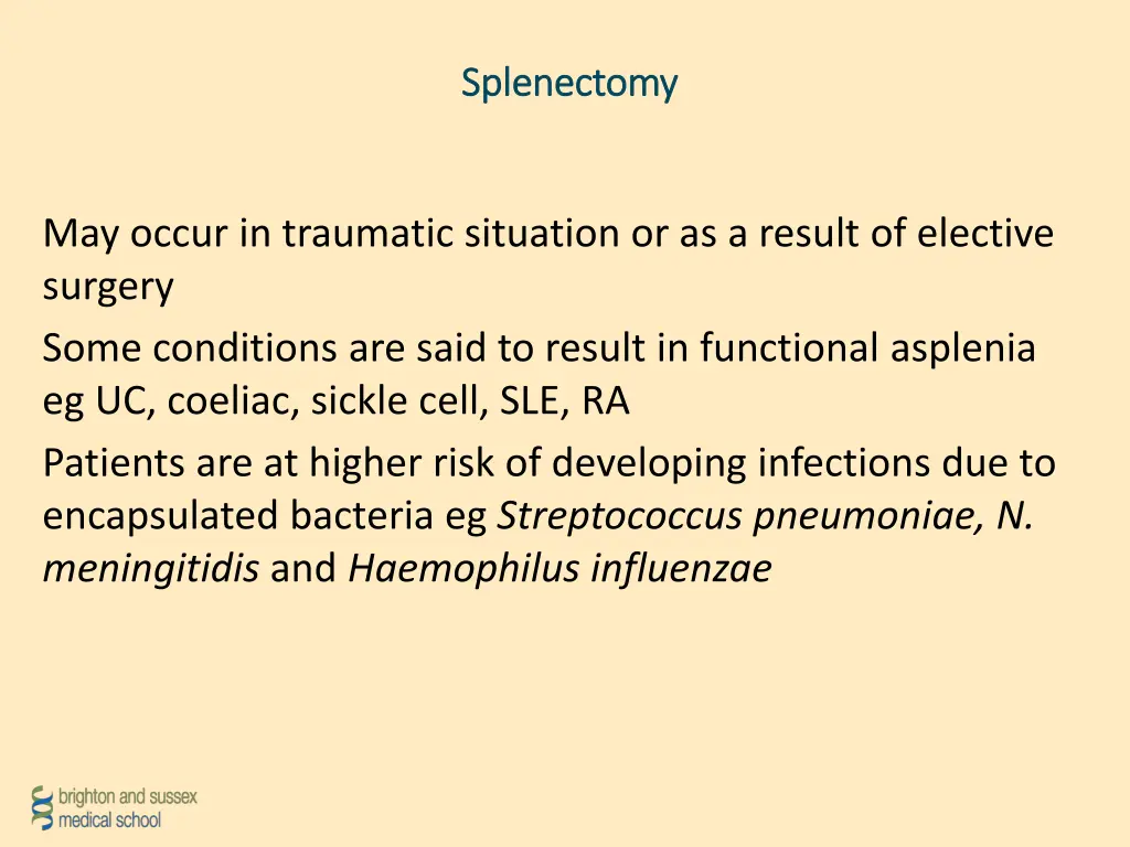 splenectomy splenectomy
