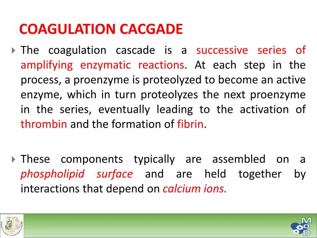 coagulation cacgade