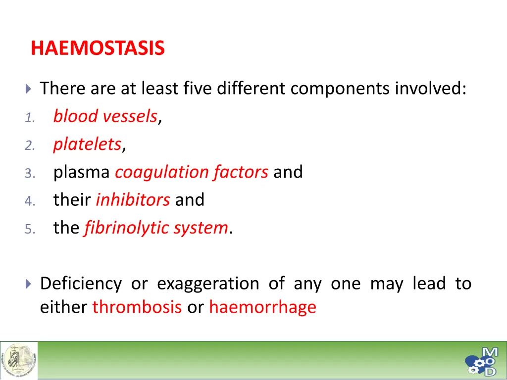 haemostasis 1