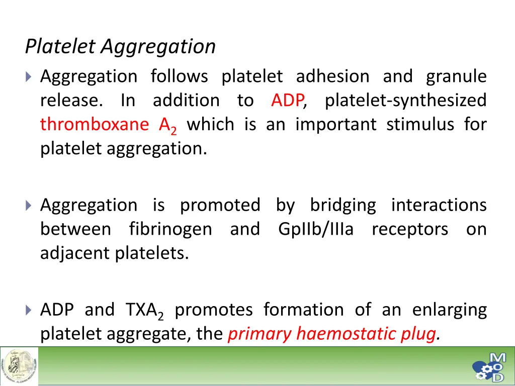 platelet aggregation